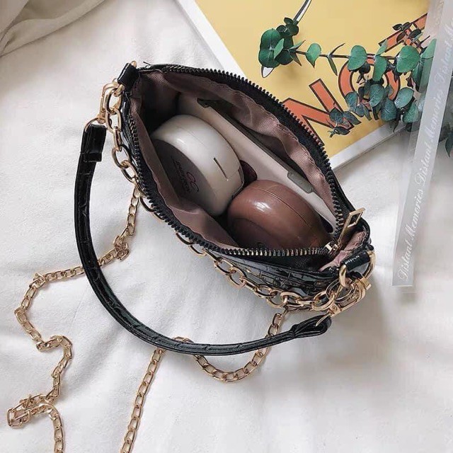 Túi Xách Nữ -  💖𝑭𝑹𝑬𝑬 𝑺𝑯𝑰𝑷 𝟱𝟬𝗸💖 Túi Cắp Nách Da Vân Rắn Kéo Khóa Tiện Lợi, Thời Trang Hàn Quốc Sành Điệu - TX01 | BigBuy360 - bigbuy360.vn