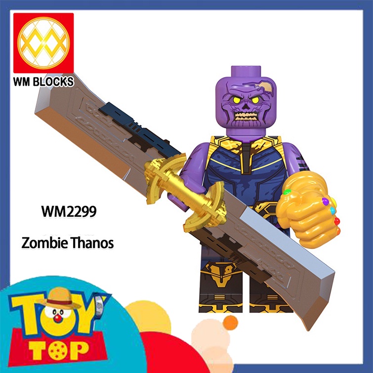 Đồ chơi lắp ráp mini ghép Marvel thây ma zombie và các bản What if siêu anh hùng Captain Iron Man WM6132