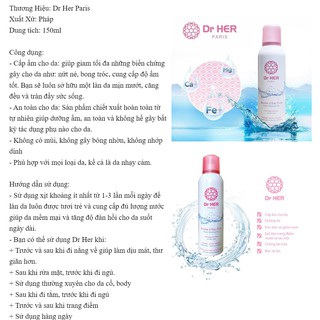 Xịt khoáng Dr Her cấp ẩm và làm diệu da