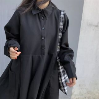 Váy dài đen ulzzang