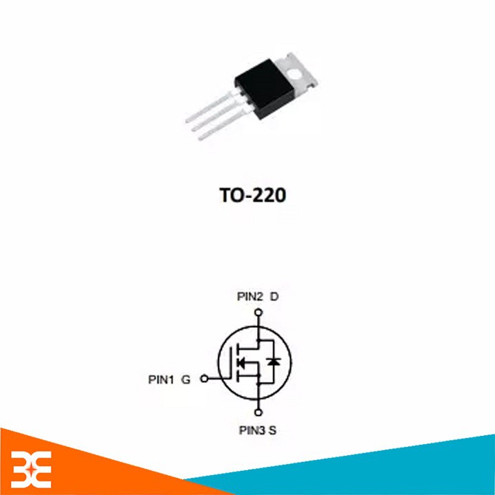 Sản phẩm MOSFET 2N60 TO-220 2A 600V N-1CH