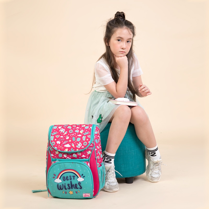 Ba Lô Clever Hippo Doni Dino Kỳ Lân Ngọt Ngào - Hồng