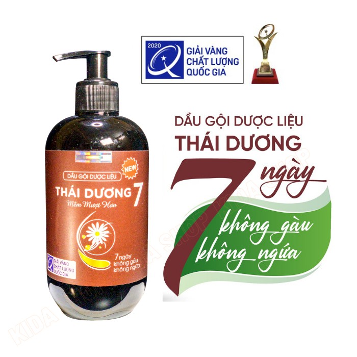 Dầu gội THÁI DƯƠNG 7 dược liệu thảo dược An toàn giúp dưỡng tóc bồng bềnh sạch gàu và giảm rụng tóc | BigBuy360 - bigbuy360.vn