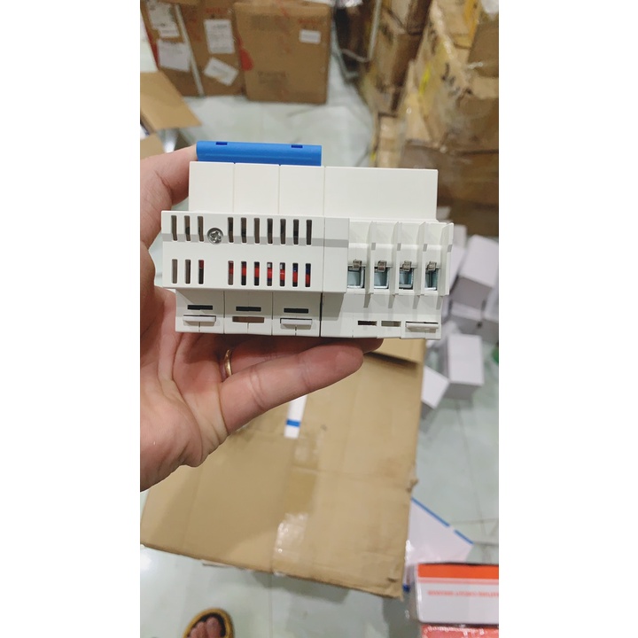 Aptomat chống giật LW hang chính hãng  ELCB cầu dao chống rò điện DZ47LE 63A 220- 380v