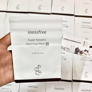 Sample 4ml Mặt Nạ đất Set Hấp Thụ Ba Nhờn Sạch Mụn Cam Va Mụn đầu đen Innisfree Super Volcanic Pore Clay Mask Mặt Nạ Innisfreeshop Vn