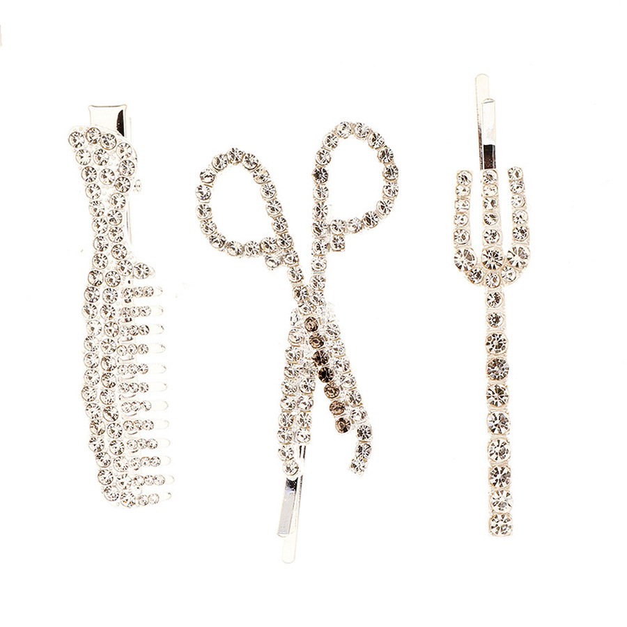 Kẹp tóc đính đá lấp lánh phong cách Hàn Quốc