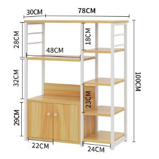 Kệ 5 tầng để lò vi sóng đa năng siêu dày và chắc chắn