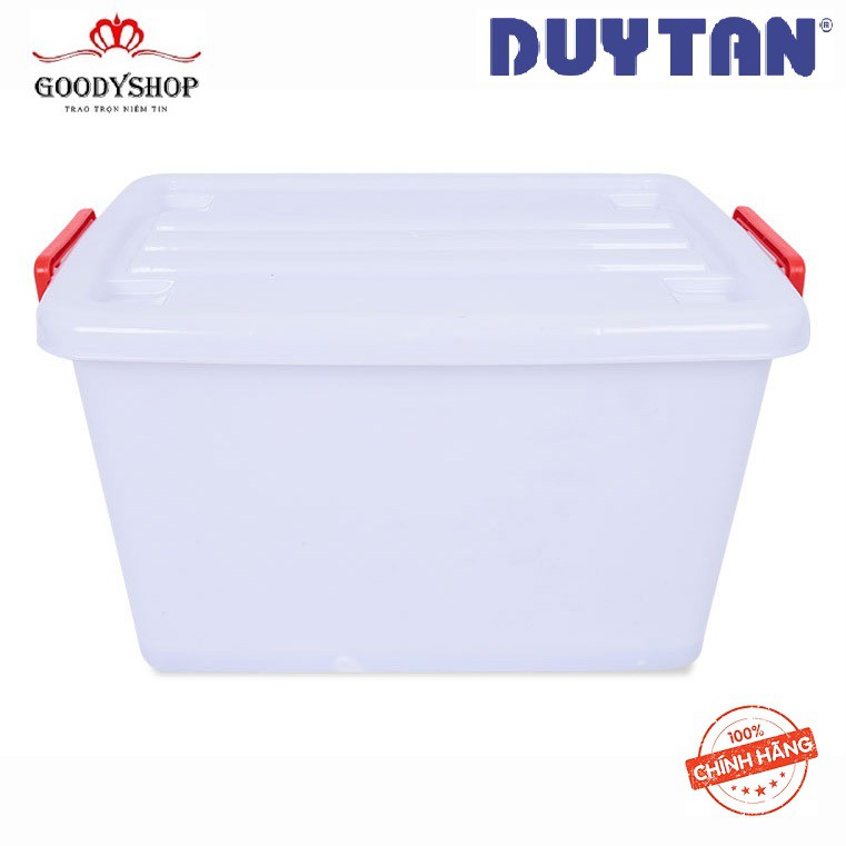 Thùng Nhựa vuông 30 lít Duy Tân No.750 (52  x 32  x 27.5 cm)- có bánh xe GOOODYSHOP