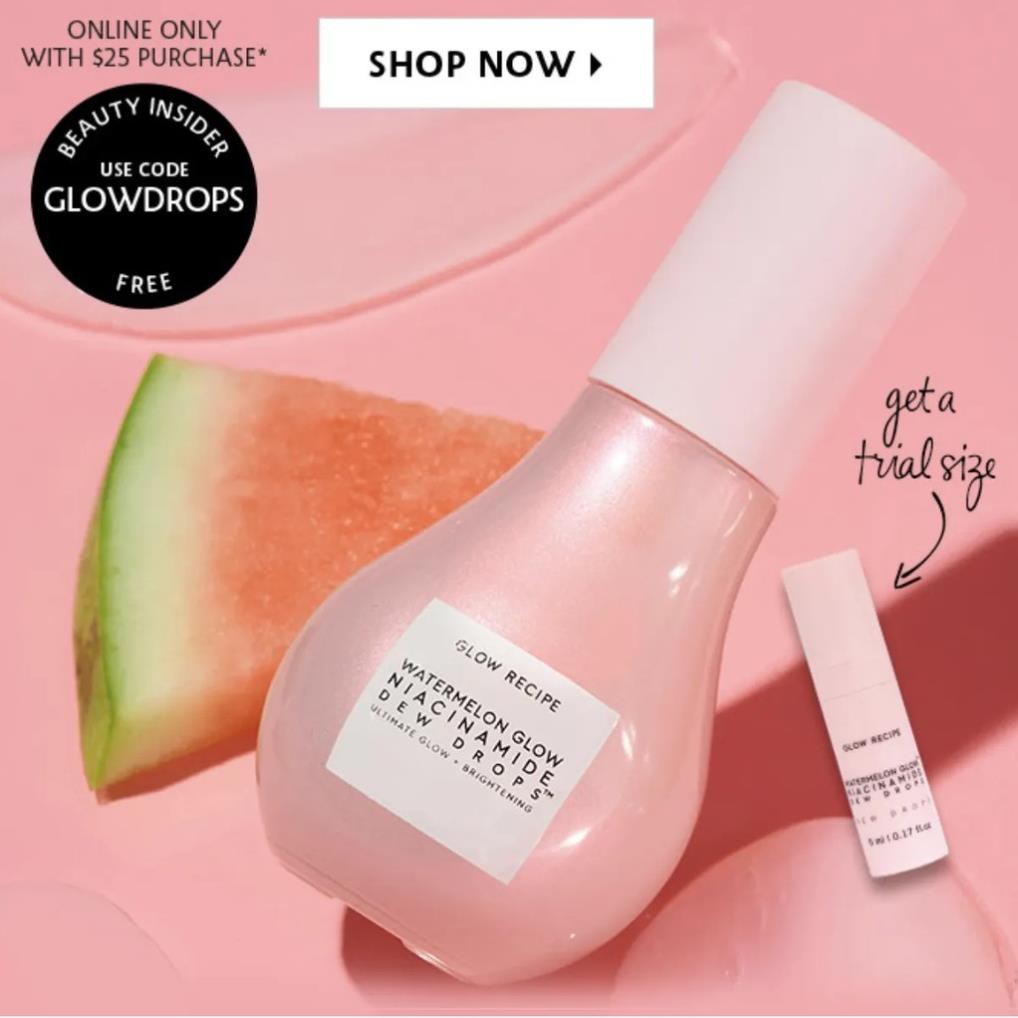 Tinh chất làm sáng da Glow Recipe Watermelon Glow Niacinamide Dew Drops 5ml