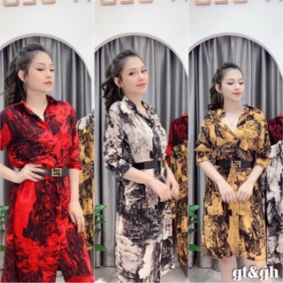 Váy sơ mi loang