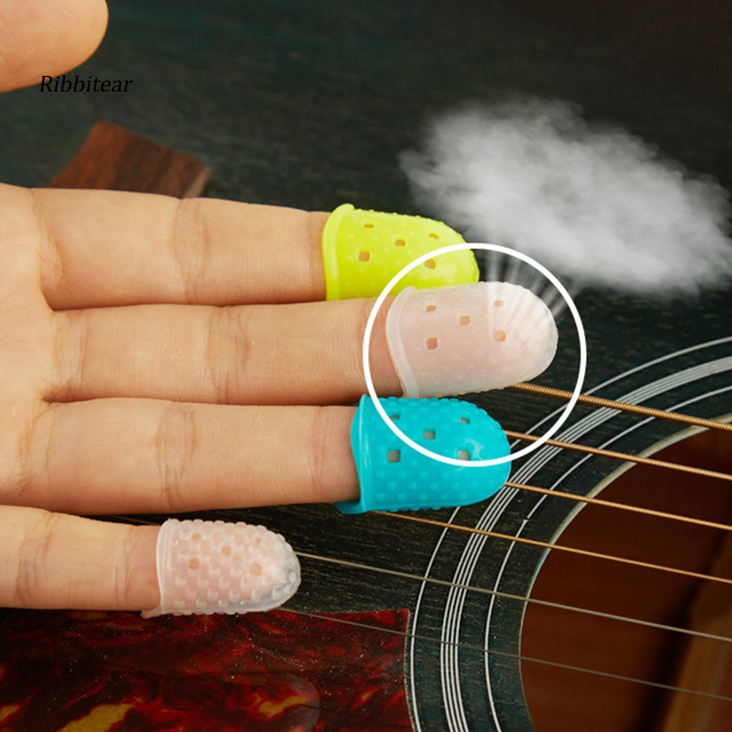 Bộ 4 Miếng Silicone Bảo Vệ Ngón Tay Chống Trượt Khi Chơi Đàn Piano