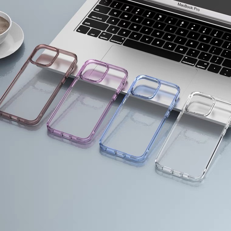 Ốp Điện Thoại Cứng Viền Silicon Mềm Chống Rơi Chống Dấu Vân Tay Cho Apple Iphone 14 14Pro 14 Plus 12 13 14 Pro Max