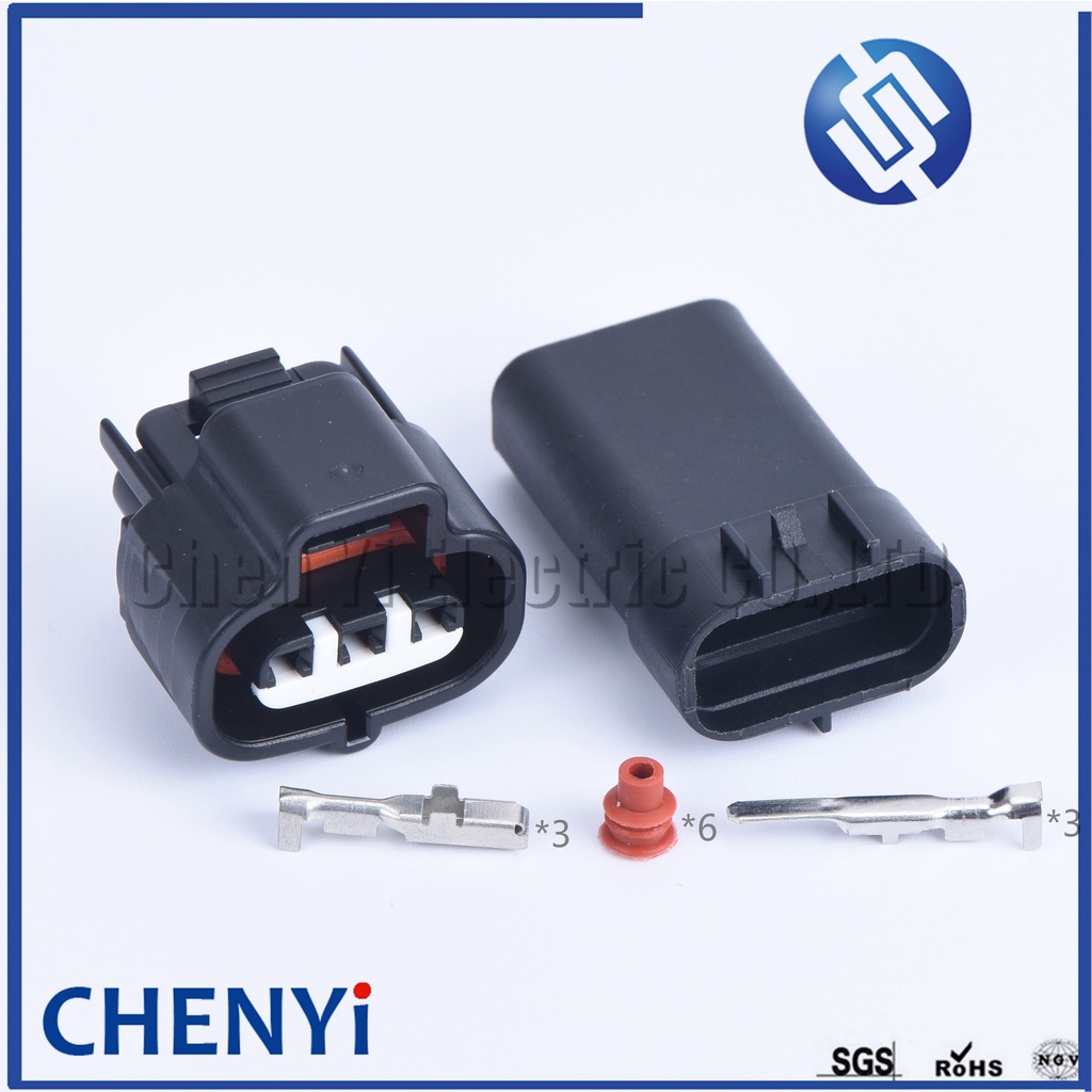 Đầu nối ô tô 3 chân 6189-0099 cho VSS Toyota 1JZ 2JZ Cảm biến bản đồ 90980-10841 Đầu nối áp suất Tur