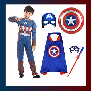 quần áo cho bé hóa trang captain america và người nhện spider man hàng có sẵn