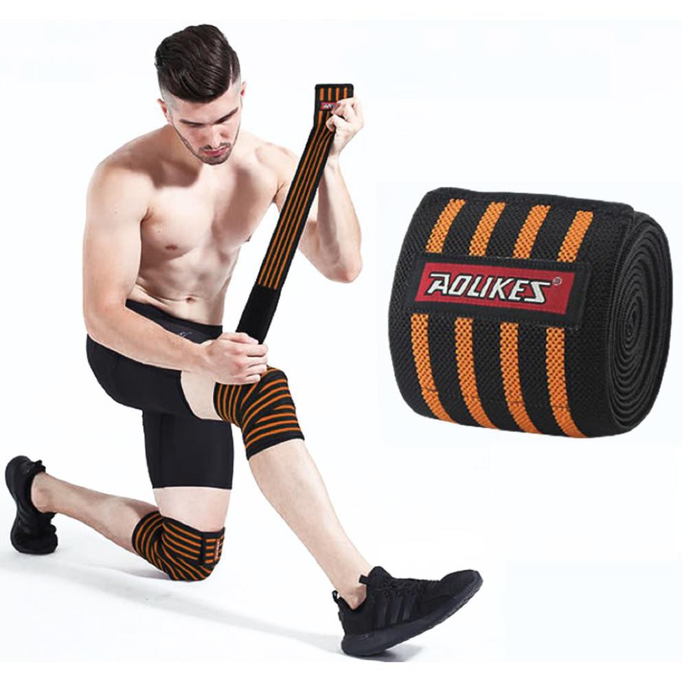 Băng Quấn Gối Bảo Vệ Gối Tập Gym Chính Hãng Aolikes Cao Cấp Có Miếng Dán ( 1 đôi)