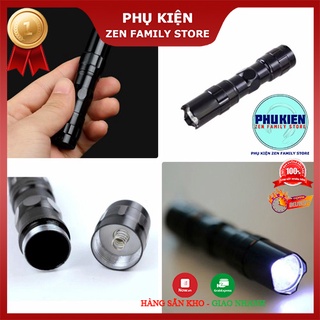 Đèn Pin Cầm Tay Nhỏ Bỏ Túi Police Siêu Sáng Led 3W, Sử Dụng Pin AA