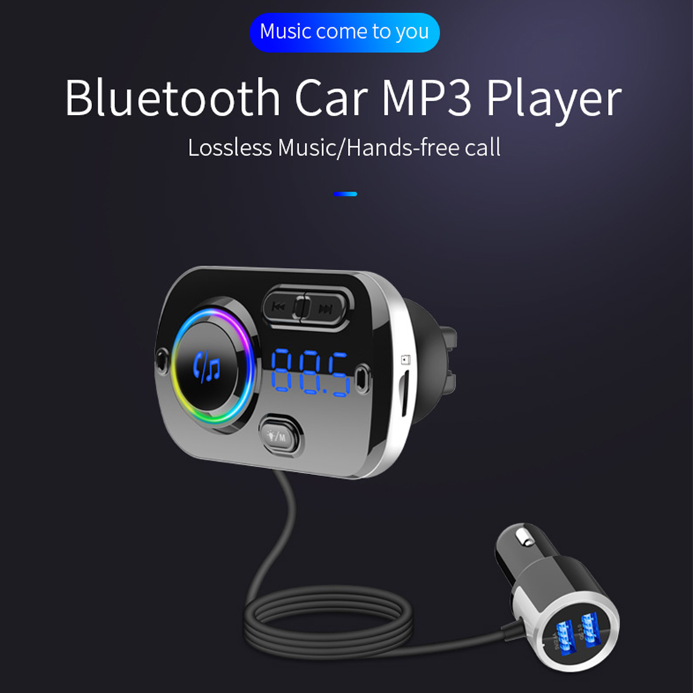 Bộ phát sóng FM trên ô tô Bộ sạc ô tô Bluetooth 5.0 USB Gọi điện thoại rảnh tay Máy nghe nhạc MP3