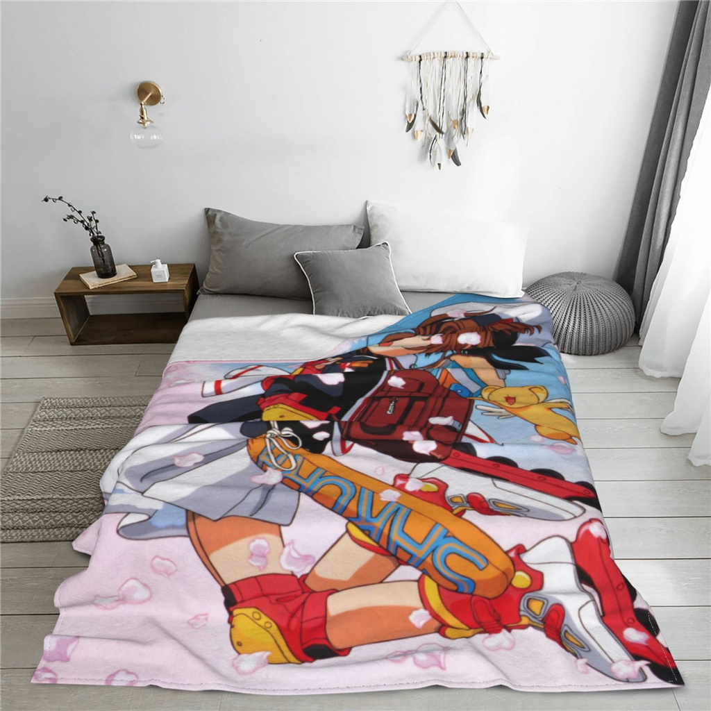 【In Stock】Cardcaptor Sakura Ultra-Soft Micro Fleece Blanket for Family Kids Adults Fashion Printed Wool Blanket Hooded Air-conditioning Quilt Warmth Soft Comfortable Blankets in All Seasons