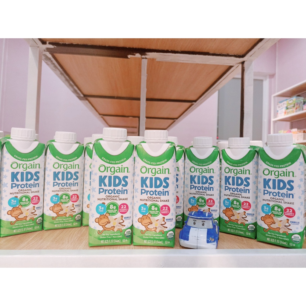 Sữa Orgain Kids Protein Organic Nutritional Shake Vanilla 12x244ml