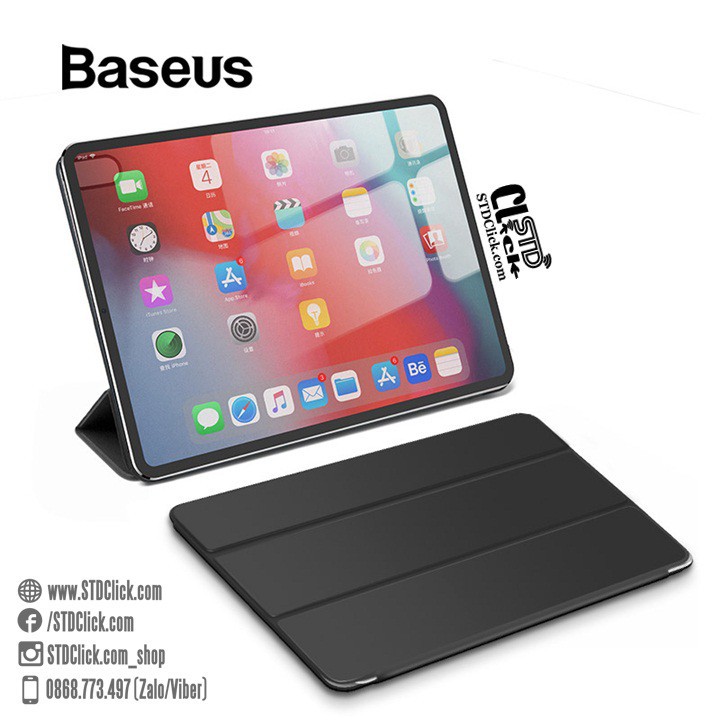 BAO DA IPAD PRO 11 BASEUS SIMPLISM Y-TYPE NAM CHÂM HÍT LƯNG CHÍNH HÃNG HÀNG CHUẨN