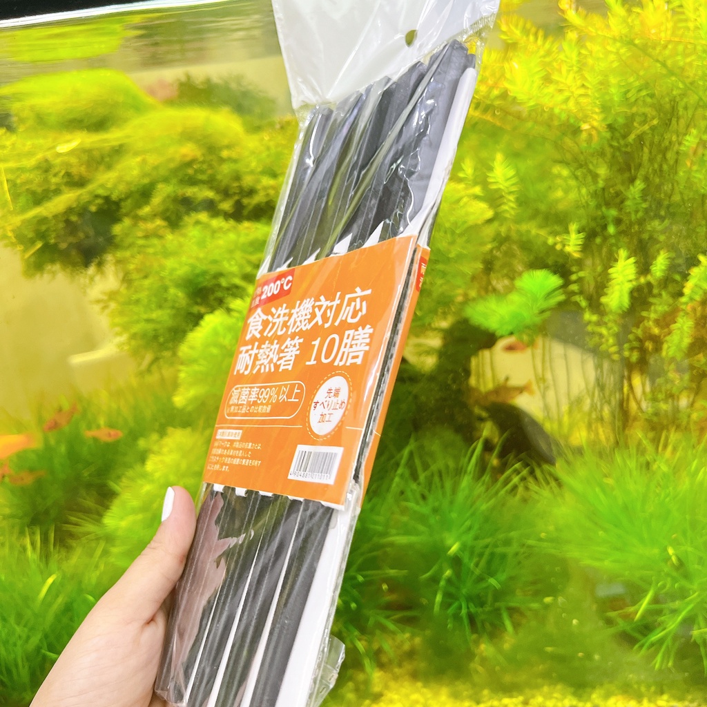 Đũa Nhật kháng khuẩn chống nấm mốc chống trơn trượt - Set 10 đôi đũa Nhật sợi thuỷ tinh Glass Fiber