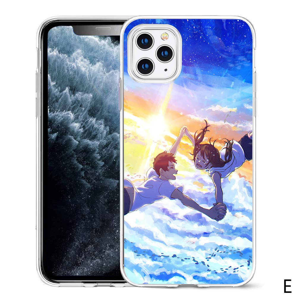 Ốp Điện Thoại Mềm Hình Anime Makoto Shinkai Cho Iphone 12 Pro Max 11 Pro Max Xs Max Xr 8 Plus 7 Plus