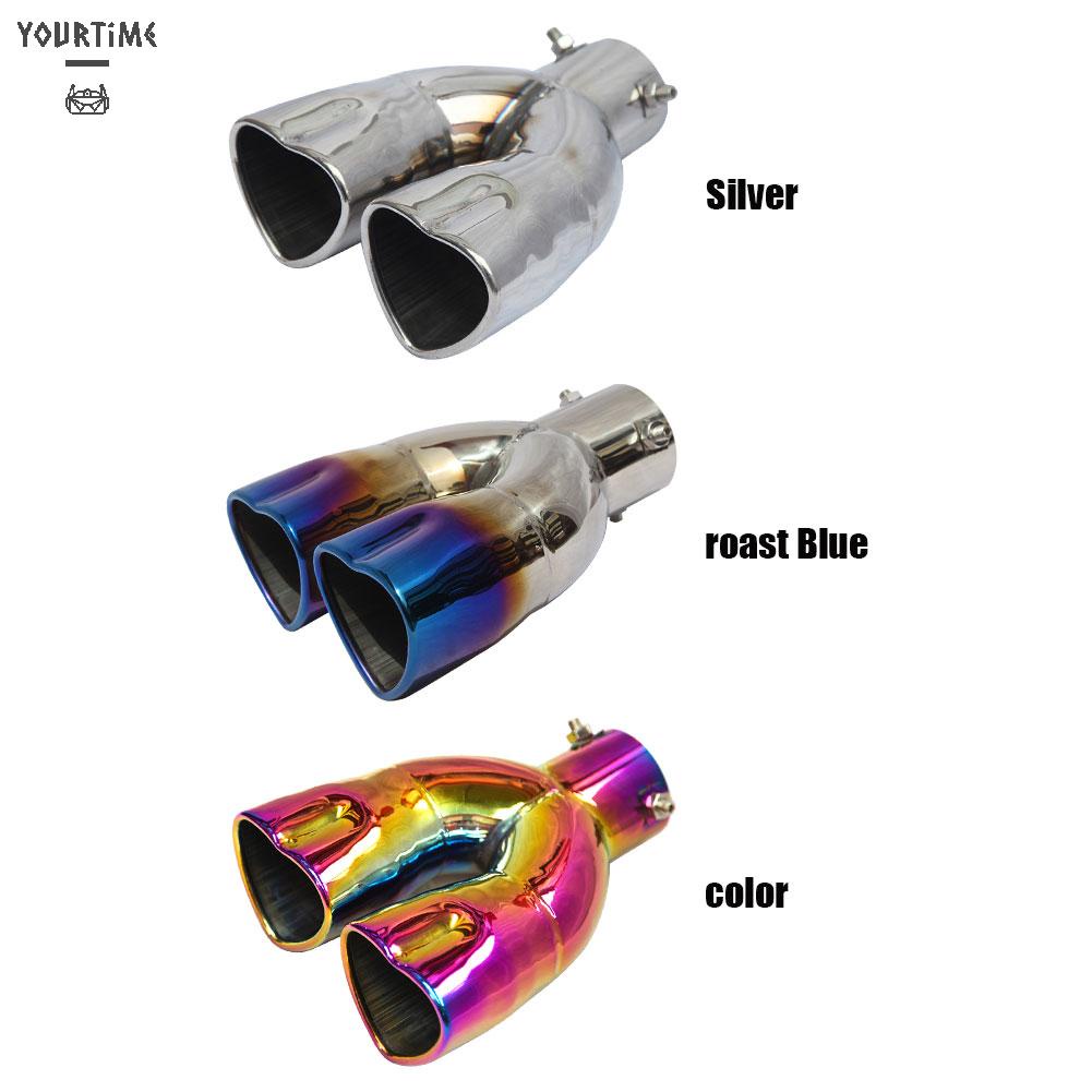 Bu Lông Ống Xả Nhiệt Kép Đầu Trái Tim Cho Xe Hơi 2.5 Inch