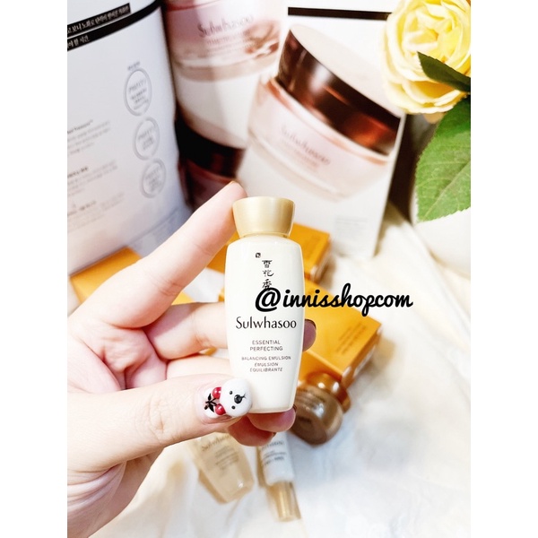 Sample  sữa dưỡng Săn cơ cấp ẩm Sulwhasoo essential perfecting 15ml