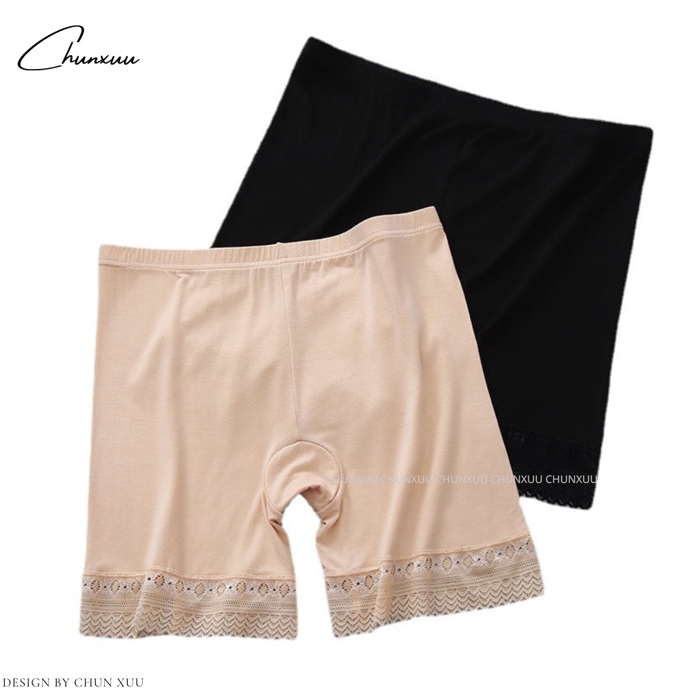 Quần váy nữ vải cotton co dãn đa chiều viền ren mềm mại kháng khuẩn ChunXuu- QV08