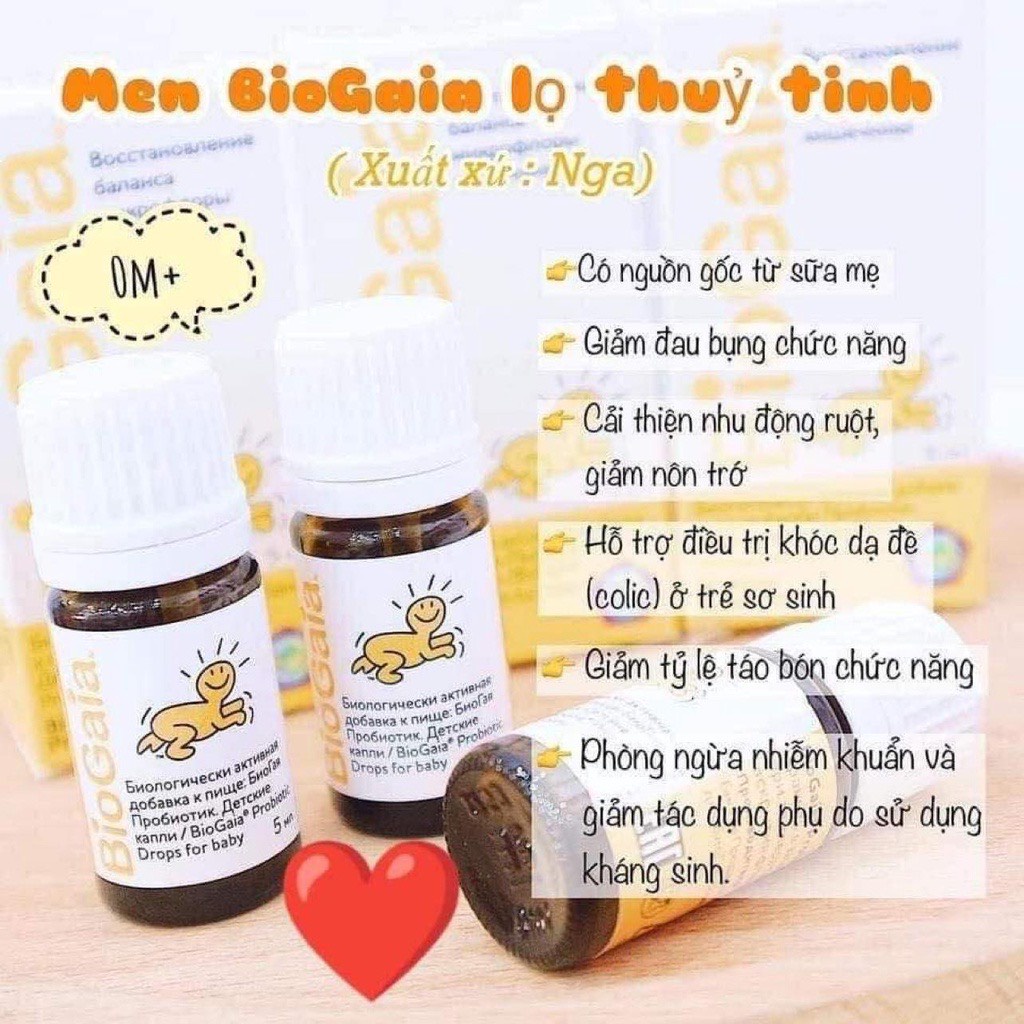 Men Vi Sinh Biogaia Protectis Drops Cải Thiện Hệ Tiêu Hóa Dung Tích 5ml