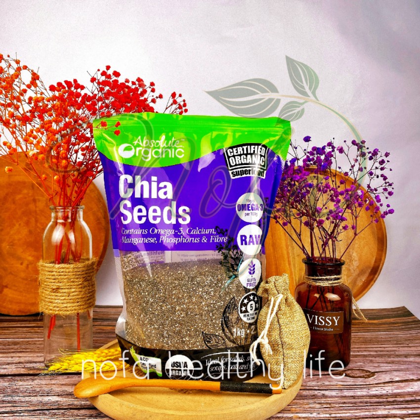 500g Hạt Chia Úc Nhập khẩu Chính Hãng Absolute Organic Hữu Cơ NOFA | BigBuy360 - bigbuy360.vn