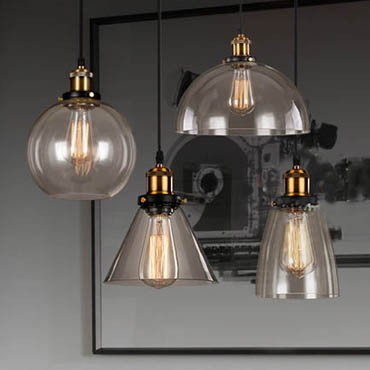 Đèn thả trang trí nửa quả cầu TH062