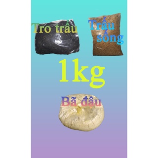 Bã đậu nành, tro trấu, trấu sống