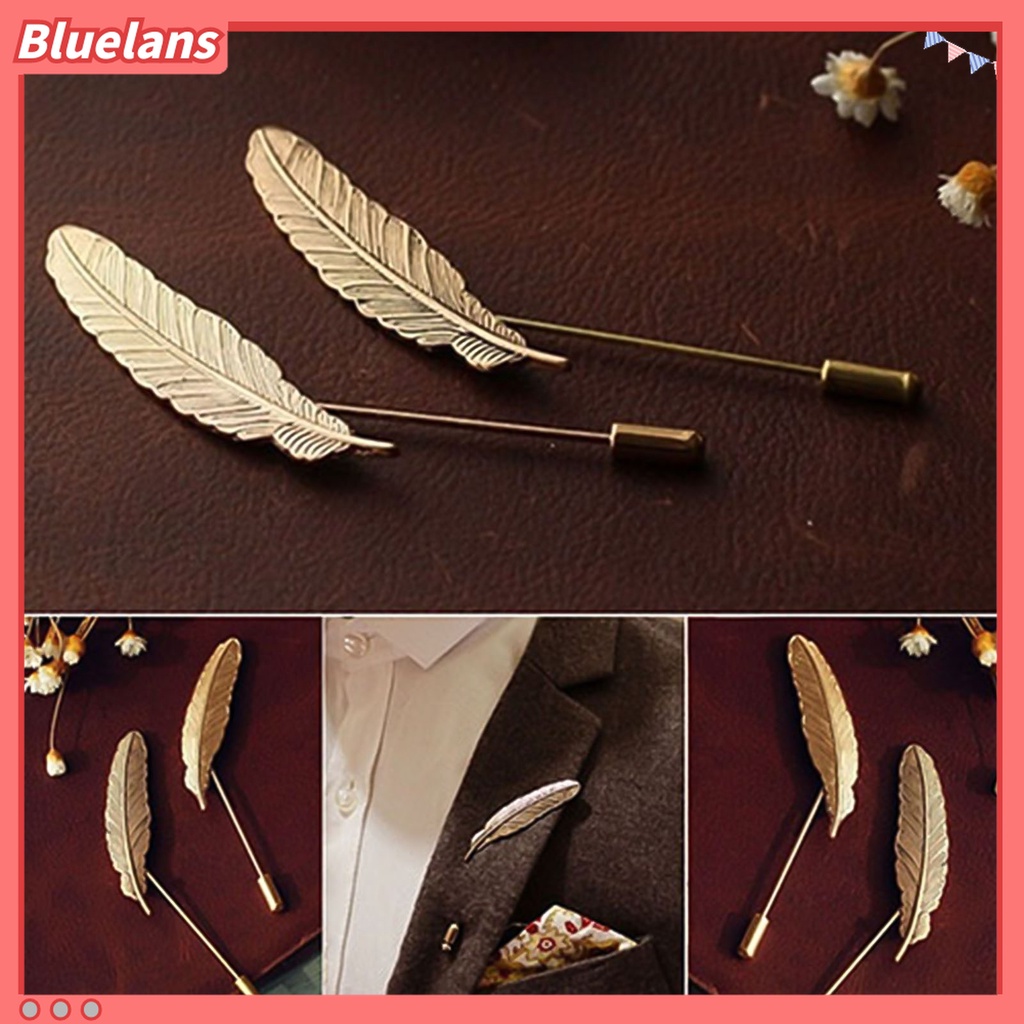 Ghim gài áo hợp kim hình lông vũ