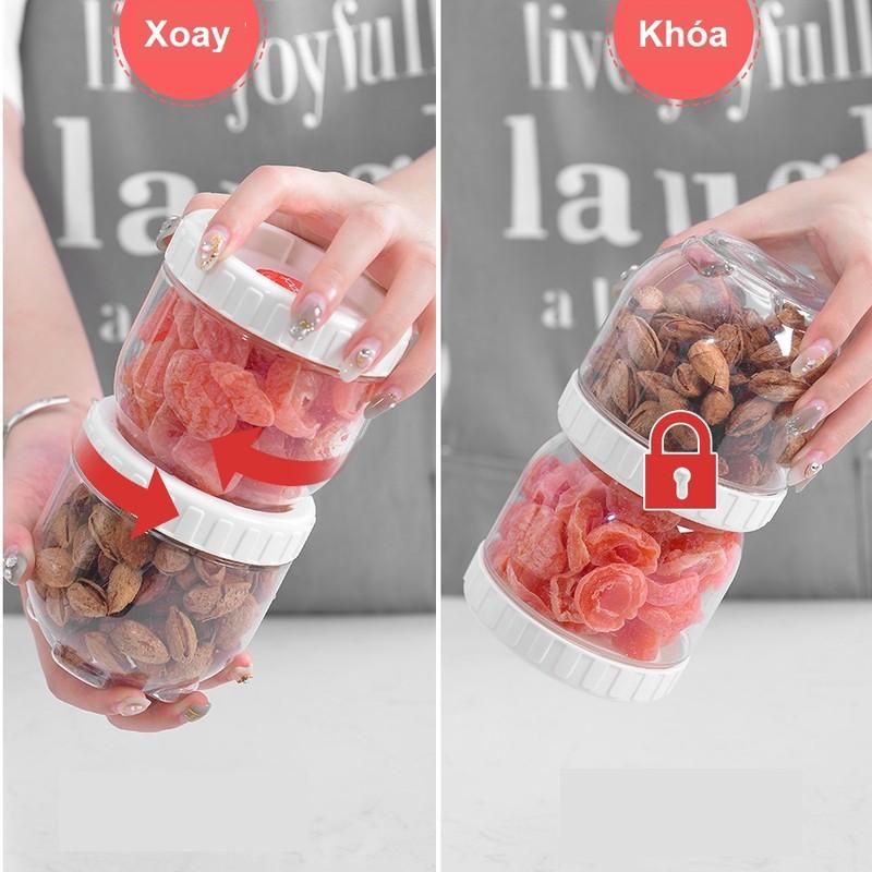 Bộ 3 hộp nhựa Lock&amp;Lock interlock (1x1.6L,1x1L,1x500ml) INL301 INL302 INL303