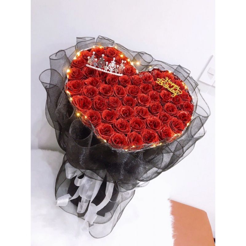 Bó 50 bông nhũ Kim Tuyến tạo Hà Nội 2 mã lựa chọn