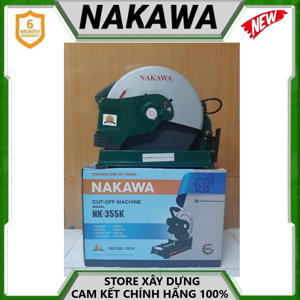 MÁY CẮT SẮT 2600W 355MM NAKAWA NK-355K- HÀNG CHÍNH HÃNG