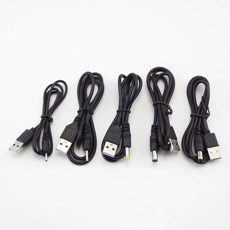 Dây Cáp Nối Dài Chuyển Đổi Nguồn DC 5V Sang DC 3.5 * 1.35mm 2.0 * 0.6mm 2.5 * 0.7mm 4.0 * 1.7mm 5.5 * 2.1mm 5.5 * 2.5mm