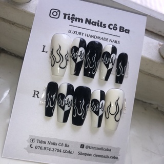Nailbox thiết kế mã B127 vẽ lửa