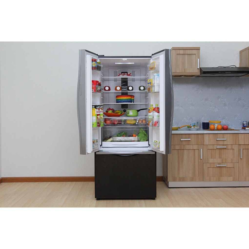 Tủ lạnh Hitachi R-FWB490PGV9 (GBW) 415 lít nâu gương (LH Shop giao hàng miễn phí nội thành Hà Nội)