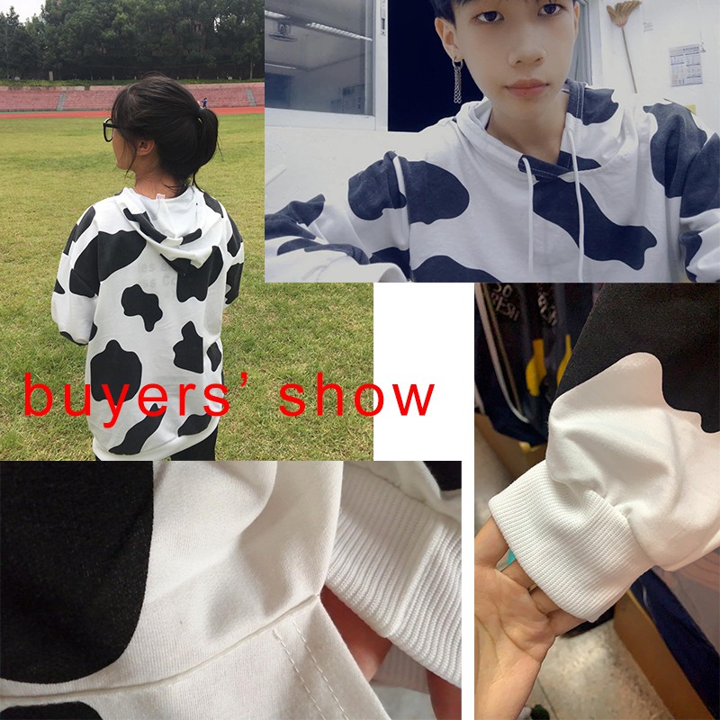 💕 Milyfashion Long Sleeve Thin Fabric Hoodie Sweatshirt Cow Print | BigBuy360 - bigbuy360.vn