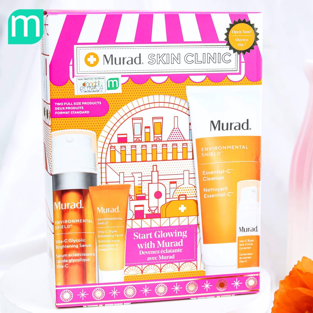 Bộ Làm Sáng Da Murad Start Glowing Skin Clinic 4 Món