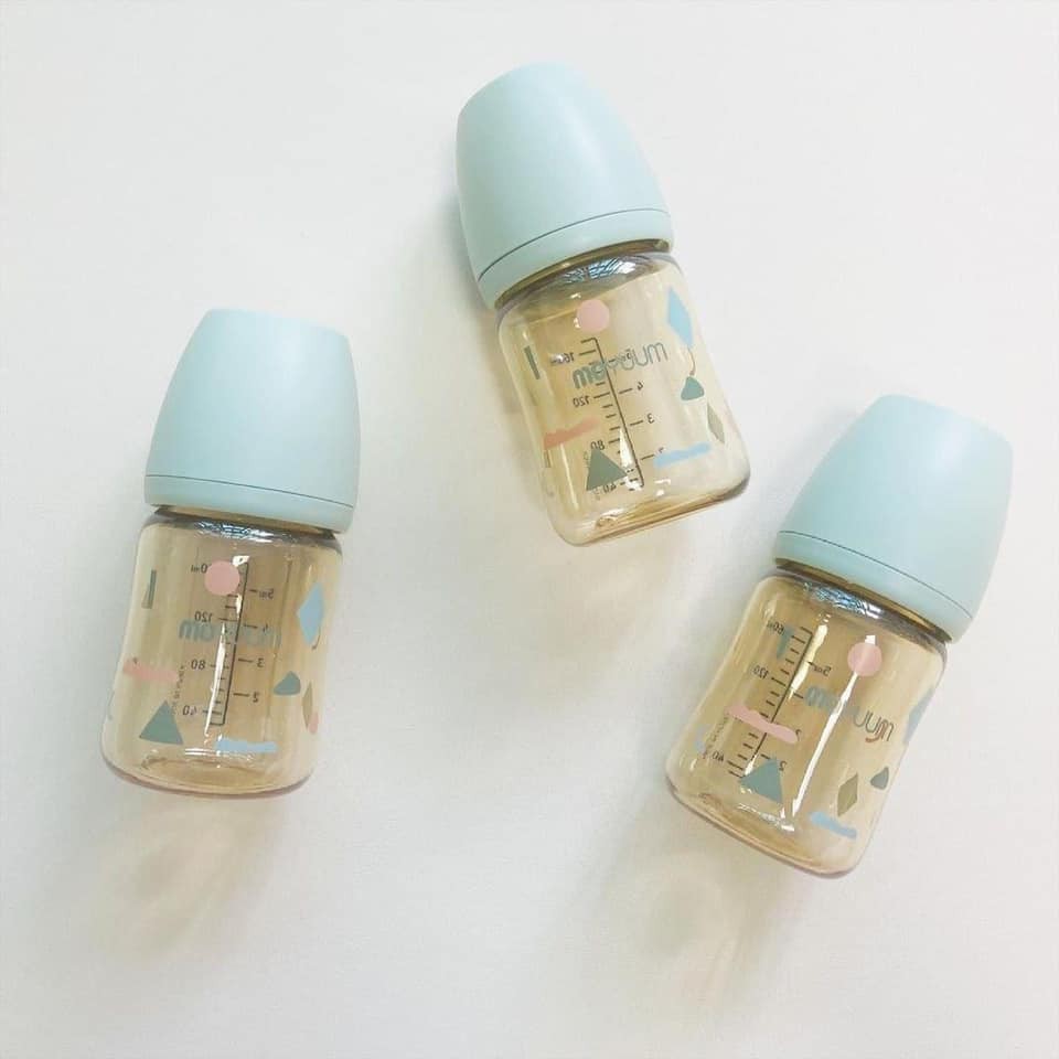 Bình Sữa Moyuum Họa Tiết Mẫu Mới 170ml 270ml | Minizon Kids