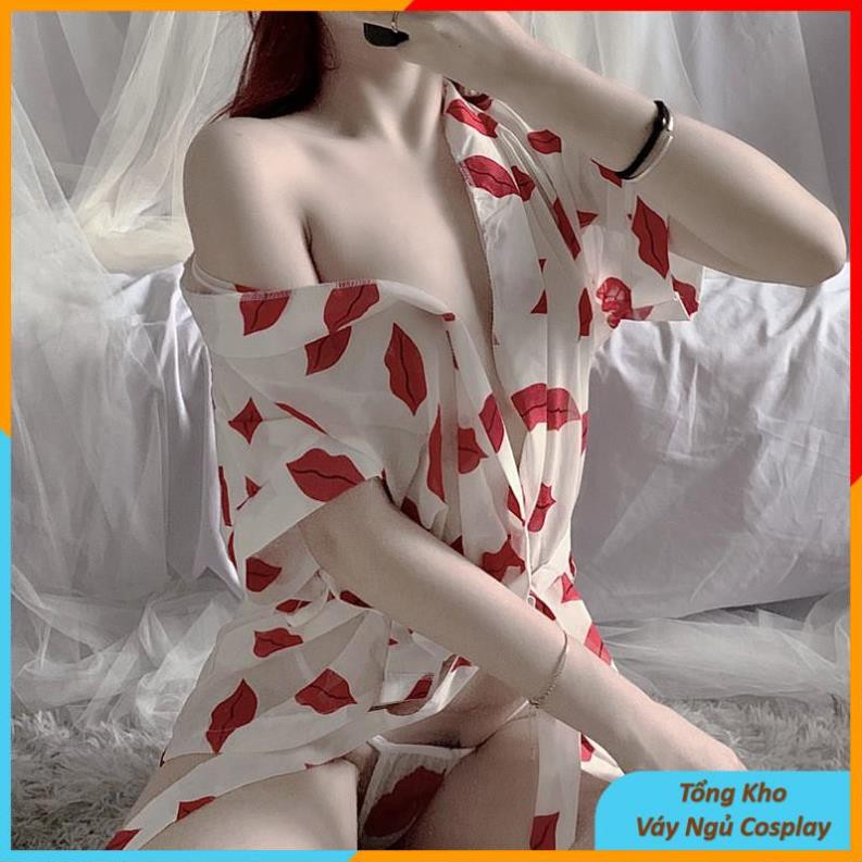 Áo Choàng Ngủ Sexy Voan Hoa Đi Biển Kiểu Kimono Gợi Cảm CÓ VIDEO Áo Choàng Đi Biển Chụp Studio Cũng Xinh Lung Linh