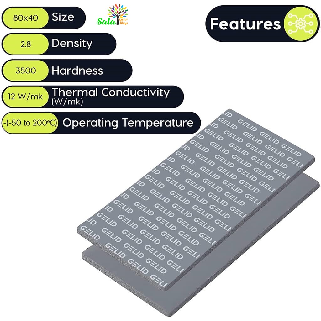 Miếng dán tản nhiệt Gelid GP-EXTREME Thermal Pad 80*40*1.5mm