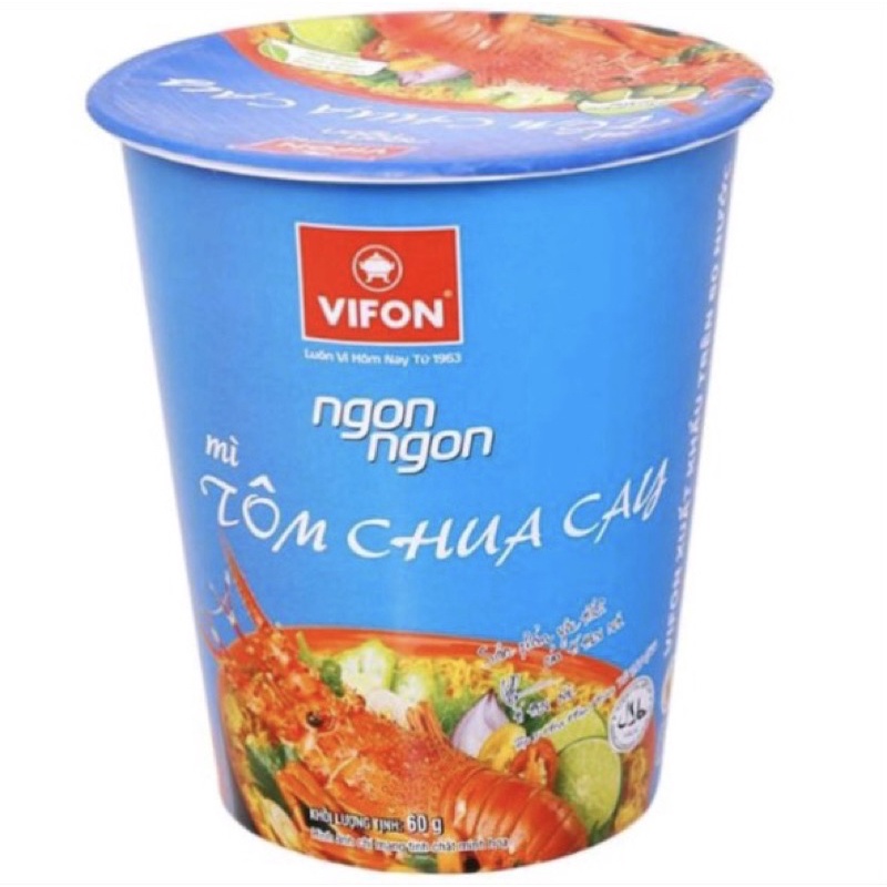 Mì Ly Vifon vị Gà / Tôm Chua Cay / Lẫu Thái Tôm / Lẫu Thái Tomyum - ly  60g | BigBuy360 - bigbuy360.vn