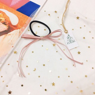 CỘT TÓC NƠ SATIN MỜ 2 SỢI HÀN QUỐC ẢNH THẬT