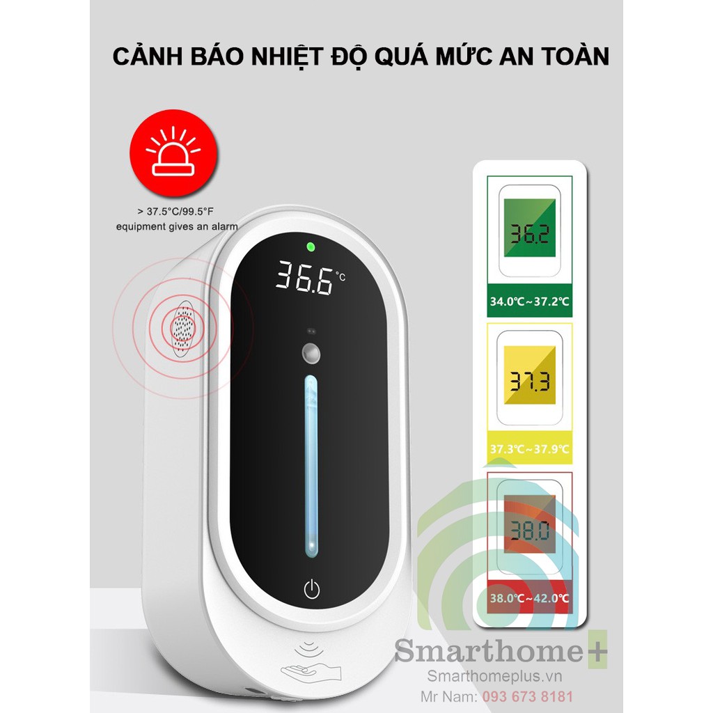 Bình Xịt Cồn Đo Thân Nhiệt Cảm Ứng Tự Động SHP-XP2v4