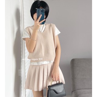 GILE PEACH PHỐI VÁY XẾP LI