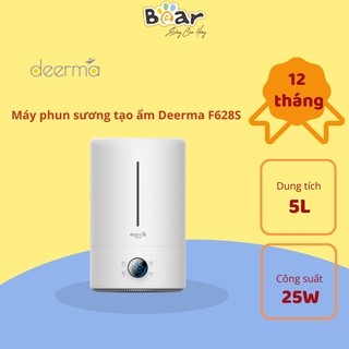 Máy tạo ẩm phun sương, bù ẩm siêu âm dung tích 5l công suất 25w màn hình led chính hãng deerma f628s